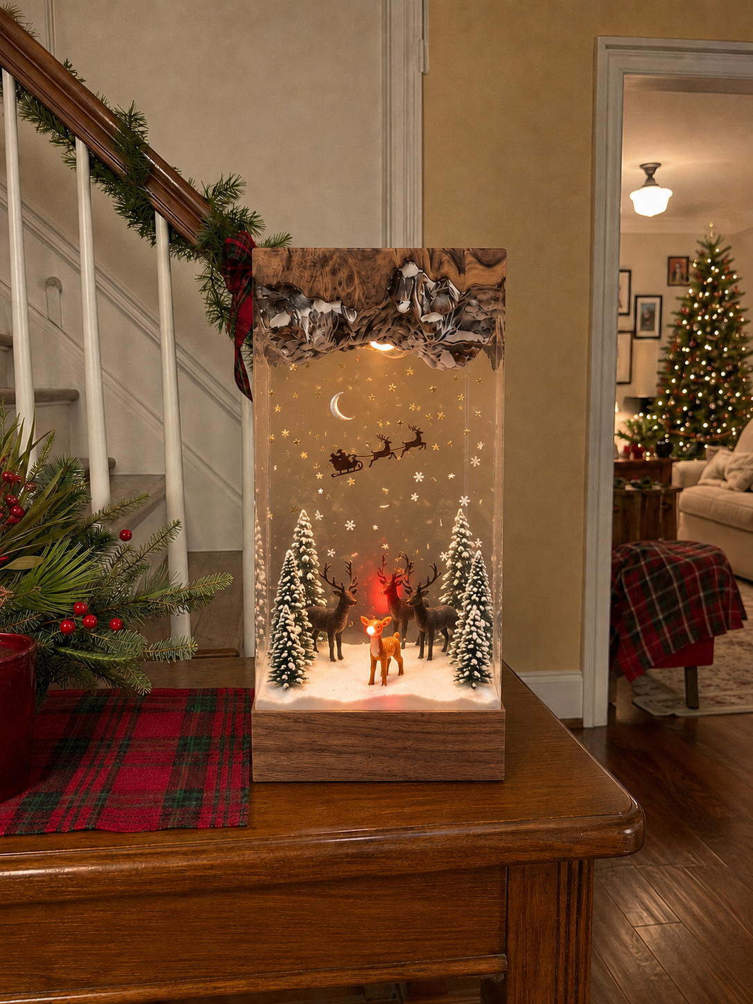 Christmas resin lamps